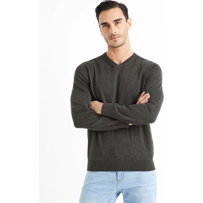 Celio Тъмно сив мъжки основен пуловер Celio Decotonv Celio | Siv | МЪЖЕ | S