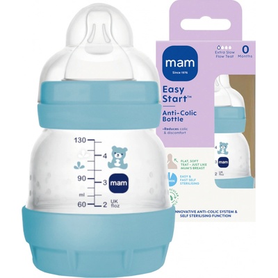 Mam Dětská antikoliková lahev Perfect Star modrá 130 ml