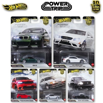 Mattel Hot Wheels Premium Power Trip sada 5ks
