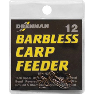 Drennan bez Protihrotu Carp Feeder Barbless vel.14 10 ks