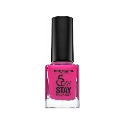Dermacol 5 Day Stay Nail Polish lak na nechty 17 Pink Affair 11 ml