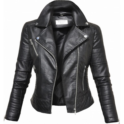 Fashionweek Bunda Ramoneska MOTO BIKER F1941 Čierna