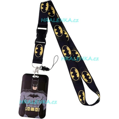 Šňůrka na krk 22468 s cedulkou Avengers Batman