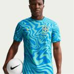 Nike Тениска Nike Men's Brazil Short Sleeve T-Shirt - Yellow/Blue