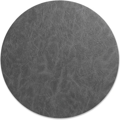 Kela Prostírání plastové Kalea 38cm imitace kůže tmavě šedá KL-12181