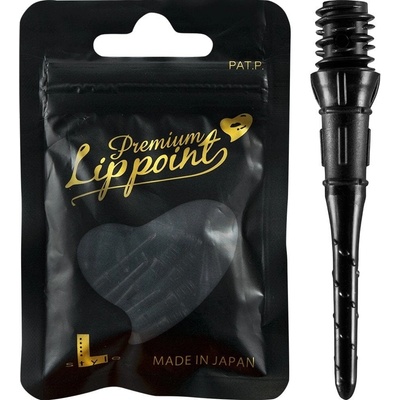 L-Style Premium LipPoint soft, čierne 25mm, závit 2BA, 30ks Čierna