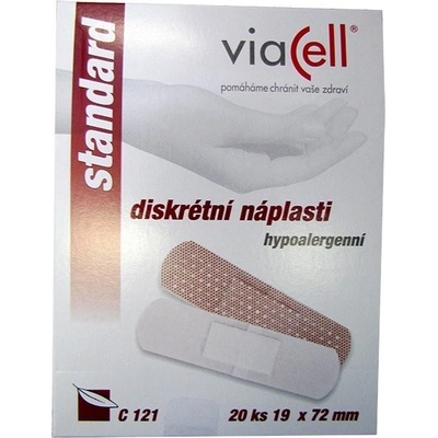 VIACELL Náplast diskrétní C121 20ks 19 x 72 mm