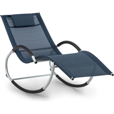 Blumfeldt Westwood Rocking Chair, leżak bujany, ergonomiczny, aluminium, ciemnoniebieski (GDMC2-WestwoodBL) (GDMC2-WestwoodBL)