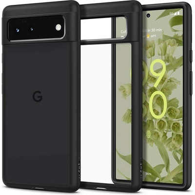 Spigen Ultra Hybrid Case - хибриден кейс с висока степен на защита за Google Pixel 6 (черен-прозрачен)