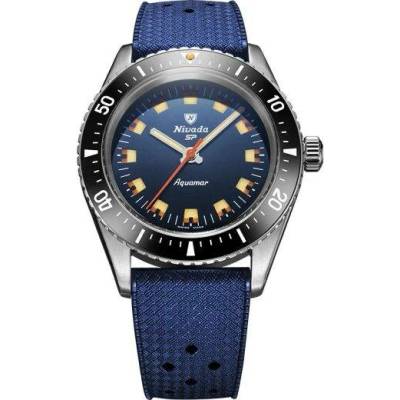 Nivada Grenchen Aquamar Blue - Blue Rubber tropic