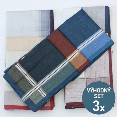 Etex Pánské kapesníky z česané bavlny - výhodný set 18 kusů