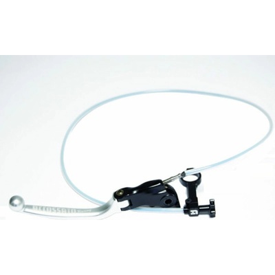 ACCOSSATO Brake lever folding ACCOSSATO RA002 with integrated remote adjuster for original brake master cylinders strieborná