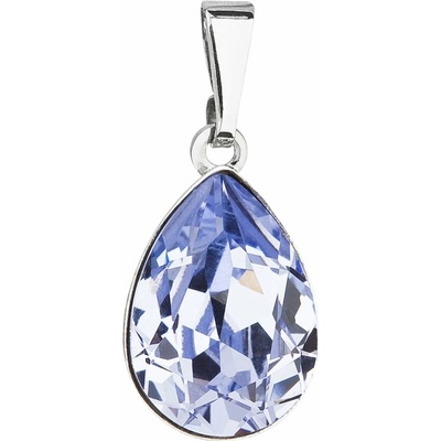 Evolution Group prívesok s kryštálom Swarovski Kvapka 54016.3 lavender