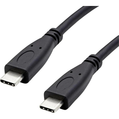 Roline 11.44.9057 USB-C USB 3.2 Gen2 USB-C ® zástrčka USB-C ® zástrčka 1m černý