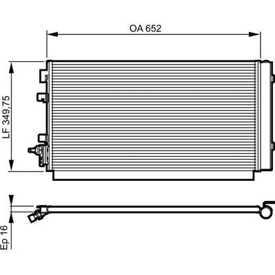 Kondenzátor klimatizace VALEO 814187