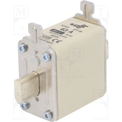 DF ELECTRIC 382055 Pojistka: tavná; gG; 63A; 690VAC; keramická,průmyslová; NH00