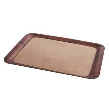 Kulsan KN-Табла с корково покритие правоъгълна КАФЯВА 44x32xh2cm (3244. MCE/4432C/4432. MCE) (0136623)