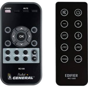 GENERAL Edifier rc10d, rc100, r2000db - дистанционно управление дубликат (rc10d, rc100, r2000db) Дистанционно