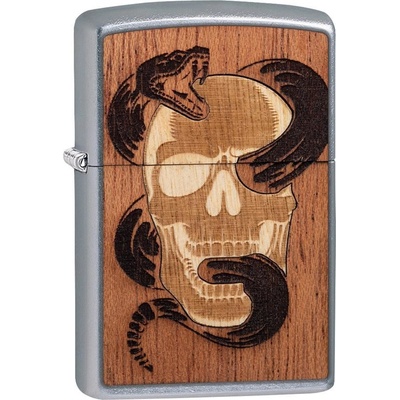 Zippo Benzínový WOODCHUCK SKULL&SNAKE