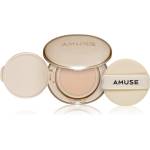 AMUSE Dew Jelly Master Cushion дълготраен грим в гъбичка със средна UV защита цвят 1.5 Natural 15 гр