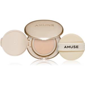 AMUSE Dew Jelly Master Cushion дълготраен грим в гъбичка със средна UV защита цвят 1.5 Natural 15 гр