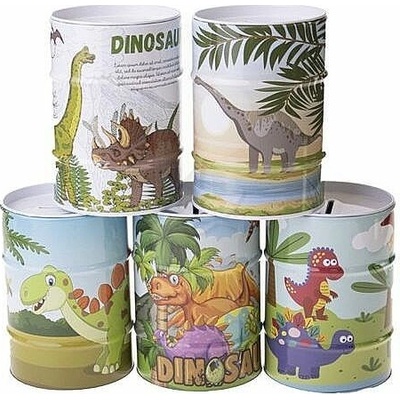 IM pokladnička plechová 80x80x120mm Dino Mix
