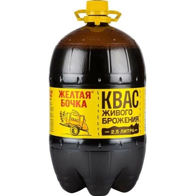 Žoltá bočka Kvas přírodní fermentací 1,5 l