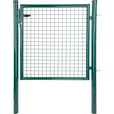 Brána Strend Pro METALTEC ECO 2, 1000/1800/50x50 mm, okrúhly rám, zelená, jednokrídlová, záhradná, Z