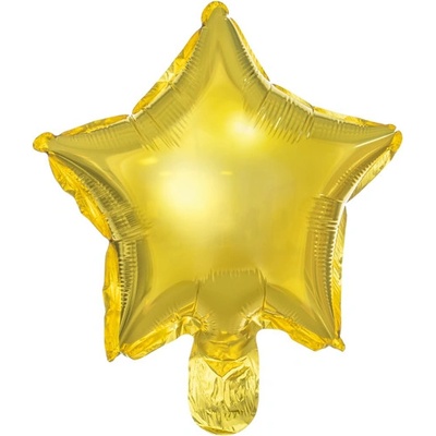 PartyDeco Fóliový balónekHvězda ZLATÝ 25 cm