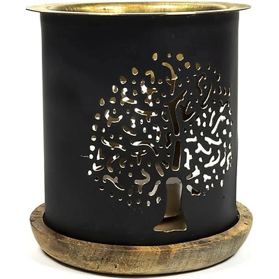 Kovová aroma lampa Strom života