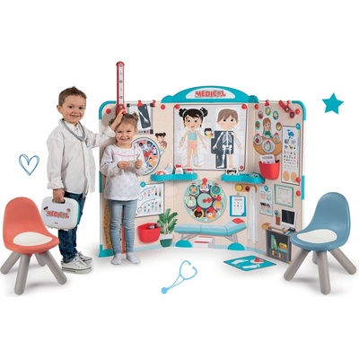 Smoby Doctor's Office set lekárska ordinácia s anatómiou ľudského tela s dvoma stoličkami