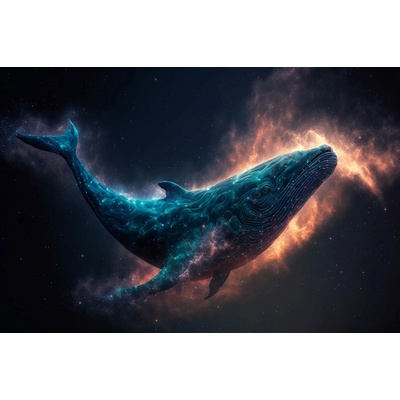 DIMEX MS-5-AI-0004 Vliesová fototapeta na zeď The Blue Whale rozměry 375 x 250 cm