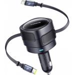 Baseus Зарядно за кола BASEUS 12V 60W, кабел Type-C + Lightning, Enjoyment Max, C00035507121-00
