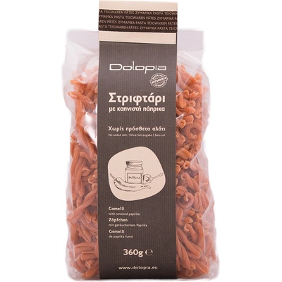 Dolopia Těstoviny gemelli s uzenou červenou paprikou 360 g
