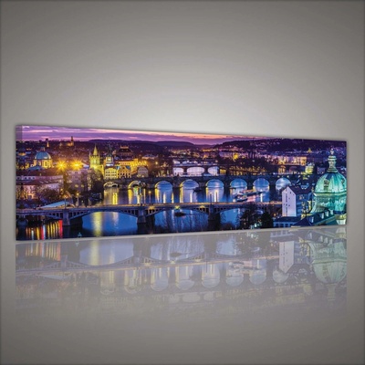Postershop Obraz na plátně: Praha (4) - 145x45 cm