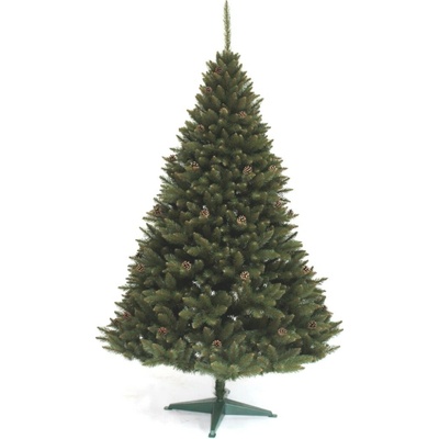 TRENDIE Vánoční stromek Smrk horský se šiškami 240 cm
