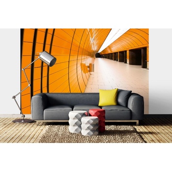 DIMEX ART s. r. o Самозалепваща се флизелинова фототапета коридор на метрото 375 x 250 см