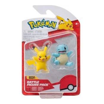 Jazwares Pokémon: Комплект фигурки от 2 броя - Squirtle, Pikachu