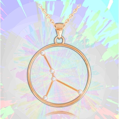 Minet Rose gold Stars rak Czech Crystal JMAS9507RN45