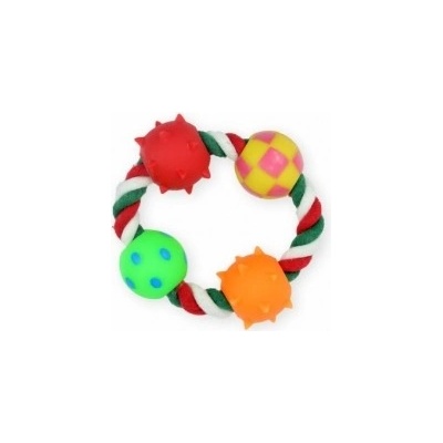 VIN ROPE 4 BALL hračka pre psa4.5 cm loptičky Petnova hračky pre zvieratá