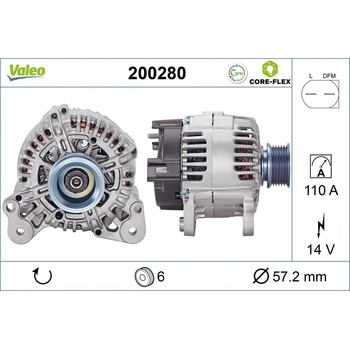 Alternátor VALEO 200280