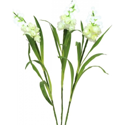Arum sada bílá, s bílými LED diodami, 85 cm