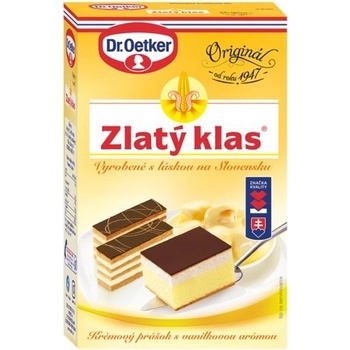 Dr. Oetker Zlatý klas Krémový prášok na prípravu Vanilkových krémov a plniek 200 g