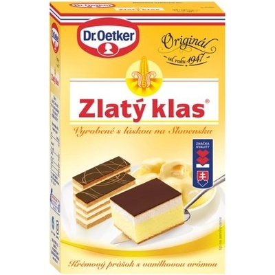 Dr. Oetker Zlatý klas Krémový prášok na prípravu Vanilkových krémov a plniek 200 g