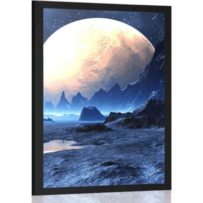 Plakát fantasy země - 20x30 black