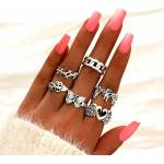 Jewelry & watches пръстен (комплект 6 бр. ) JEWELRY & WATCHES - Punk - N70