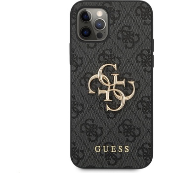 Image 1 of GUESS Гръб Guess PU 4G Metal Logo Case за iPhone 12/12 Pro - Сив