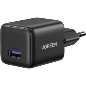 UGREEN x518 мрежово зарядно устройство usb гнездо 20w, pd бързо зарядно устройство, ЧЕРНО (75613)