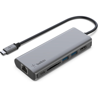 LMP Belkin CONNECT USB-C 6in1 Multiport adapter - Grey (AVC008btSGY)