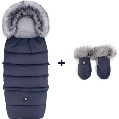 Cottonmoose fusak do kočárku Combi Yukon 3v1 tmavě modrý
